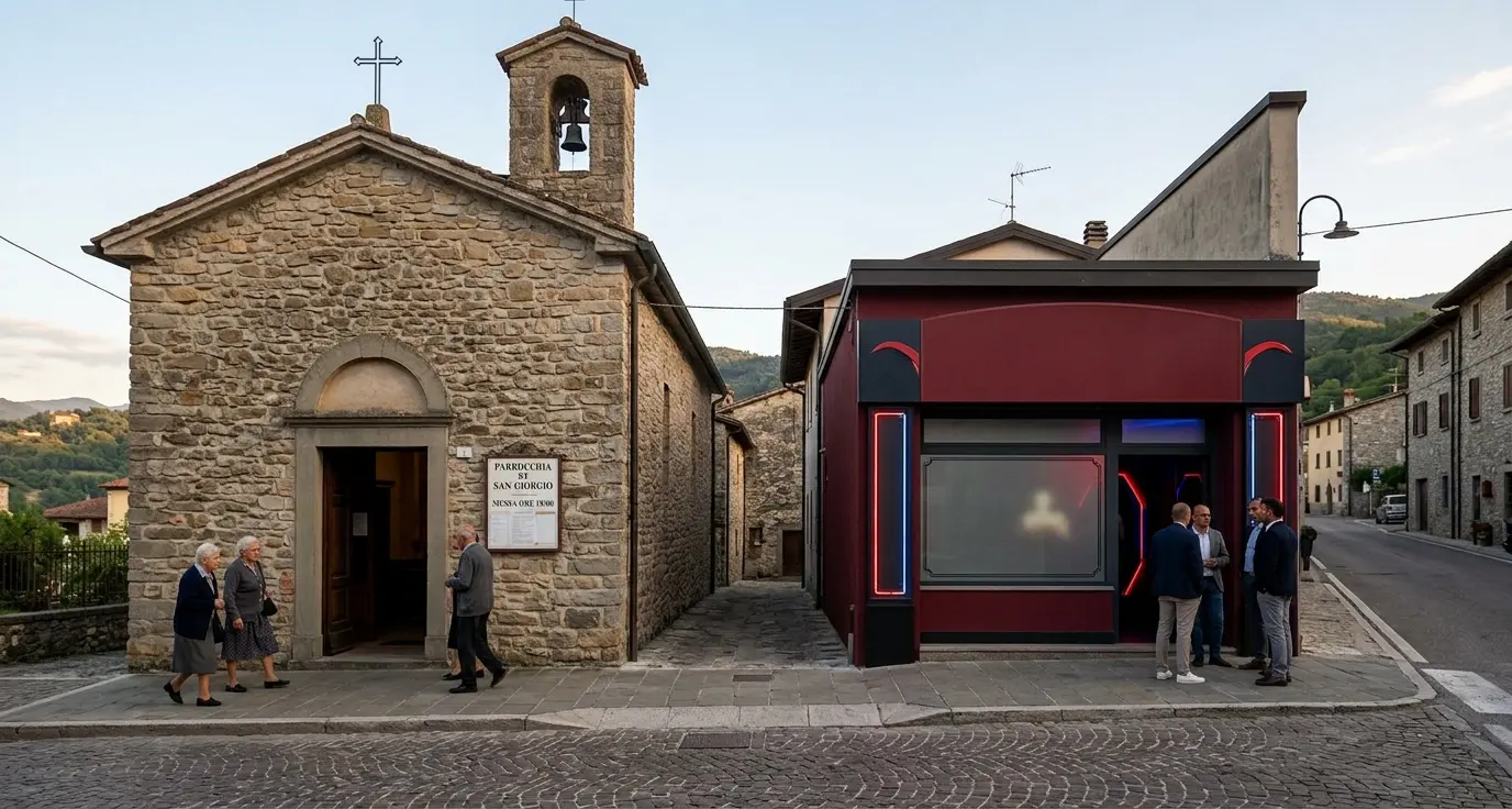 «Chiederò al prete di benedirci»: apre il club per scambisti di fronte alla chiesa, ed è bufera!\n
