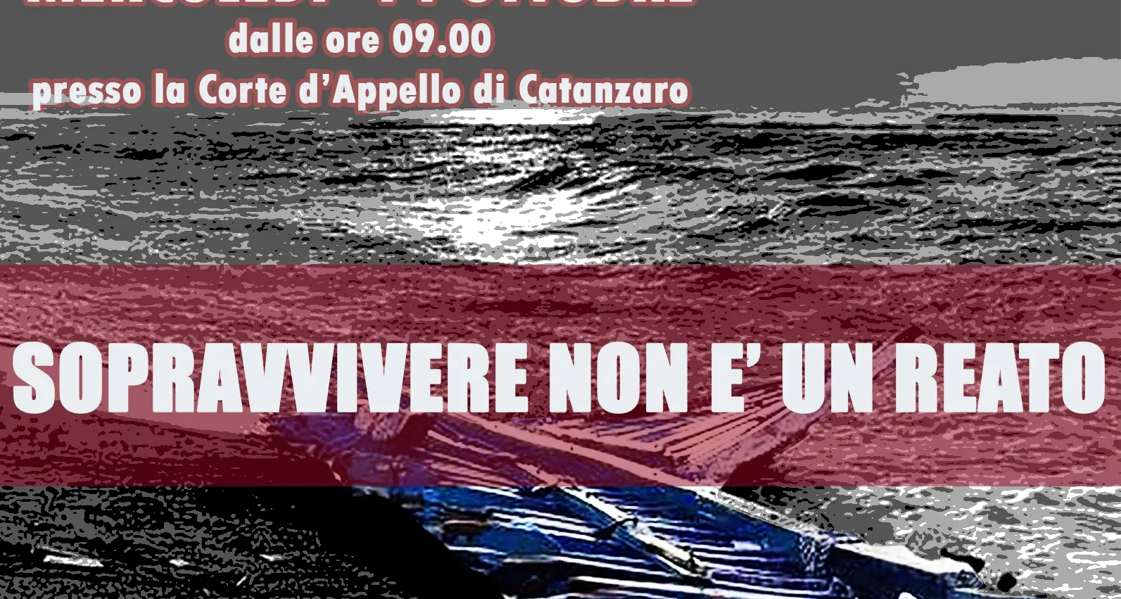 Processo naufragio Cutro: domani presidio di solidarietà per\u00A0Arslan, Hussain e\u00A0Fuat davanti la Corte d’Appello di Catanzaro\n