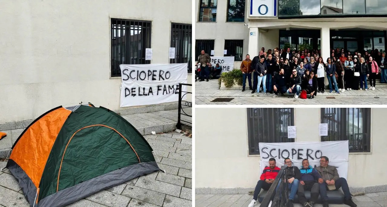 San Giovanni in Fiore, gli Invisibili sfidano il freddo e la pioggia: quattro lavoratori in sciopero della fame\n
