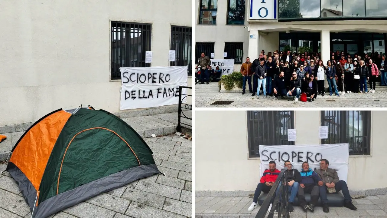 San Giovanni in Fiore, gli Invisibili sfidano il freddo e la pioggia: quattro lavoratori in sciopero della fame\n
