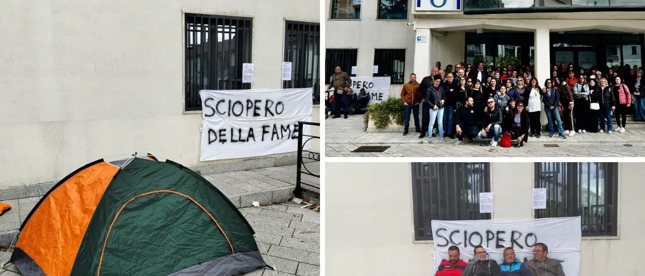 San Giovanni in Fiore, gli Invisibili sfidano il freddo e la pioggia: quattro lavoratori in sciopero della fame\n