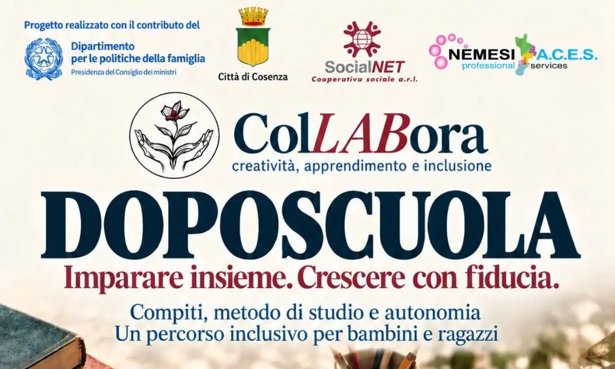 ColLABora, a Cosenza doposcuola e laboratori per bambini e ragazzi: iscrizioni ancora aperte\n