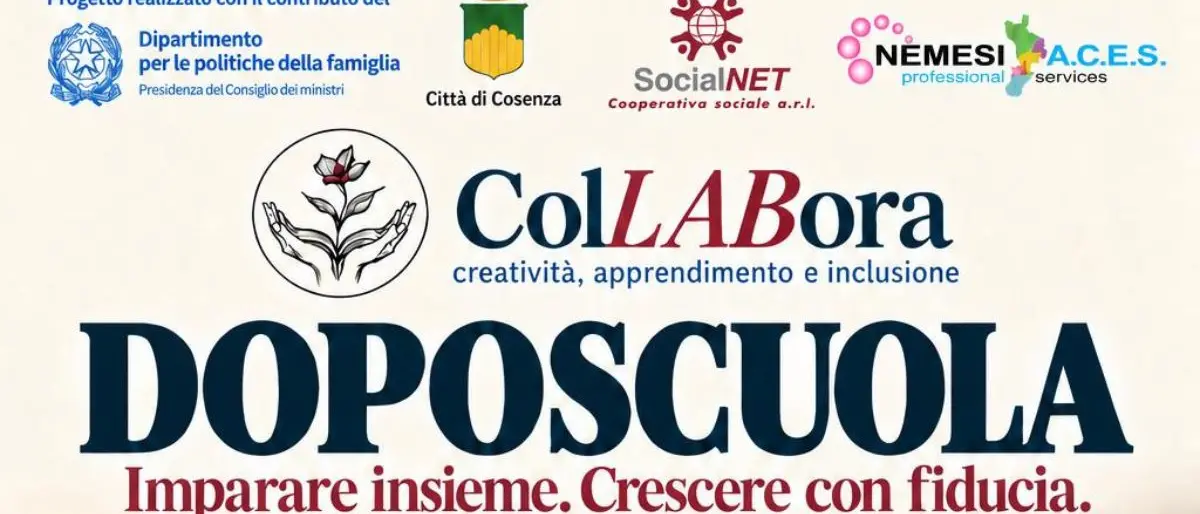 ColLABora, a Cosenza doposcuola e laboratori per bambini e ragazzi: iscrizioni ancora aperte\n