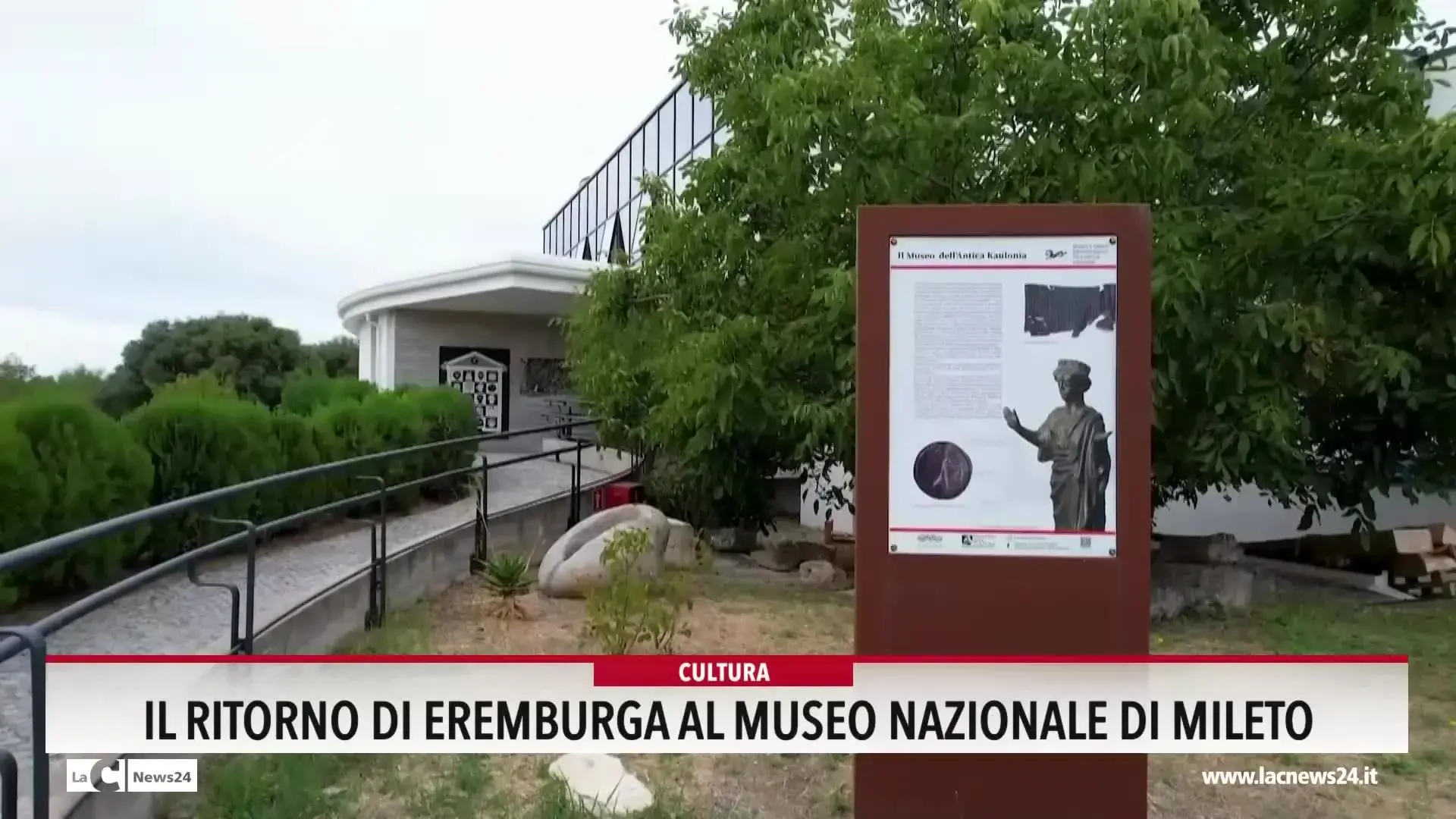 Il ritorno di Eremburga al museo nazionale di Mileto