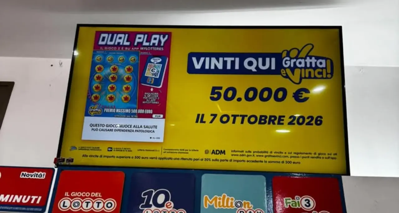 La fortuna è di casa a Ricadi: altri 50mila euro vinti con un Gratta e Vinci da 5 euro nella stessa tabaccheria già baciata dalla dea bendata a maggio\n