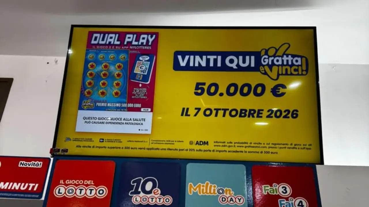 La fortuna è di casa a Ricadi: altri 50mila euro vinti con un Gratta e Vinci da 5 euro nella stessa tabaccheria già baciata dalla dea bendata a maggio\n