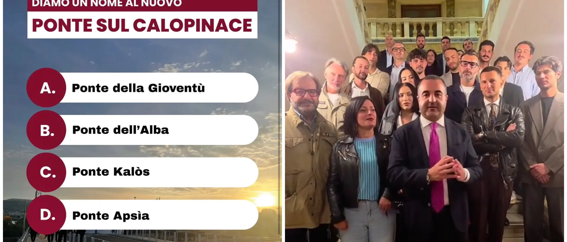 Un sondaggio ed una festa per il Ponte sul Calopinace\n