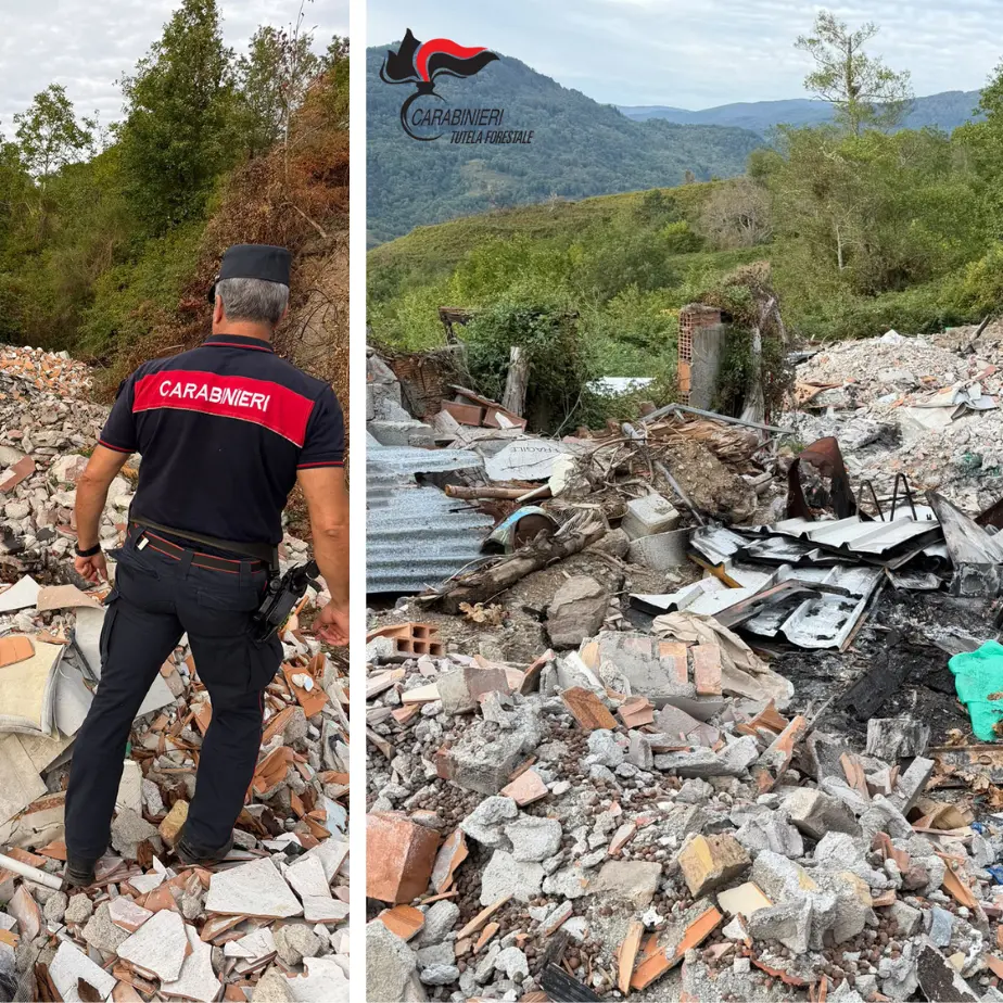 Guardia Piemontese, sequestrata una discarica abusiva di 2mila mq: all’interno rifiuti speciali anche pericolosi\n