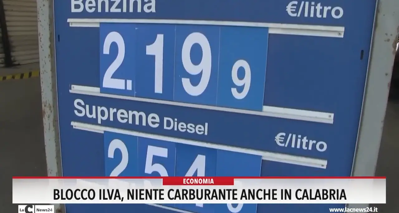 Blocco Ilva, niente carburante anche in Calabria
