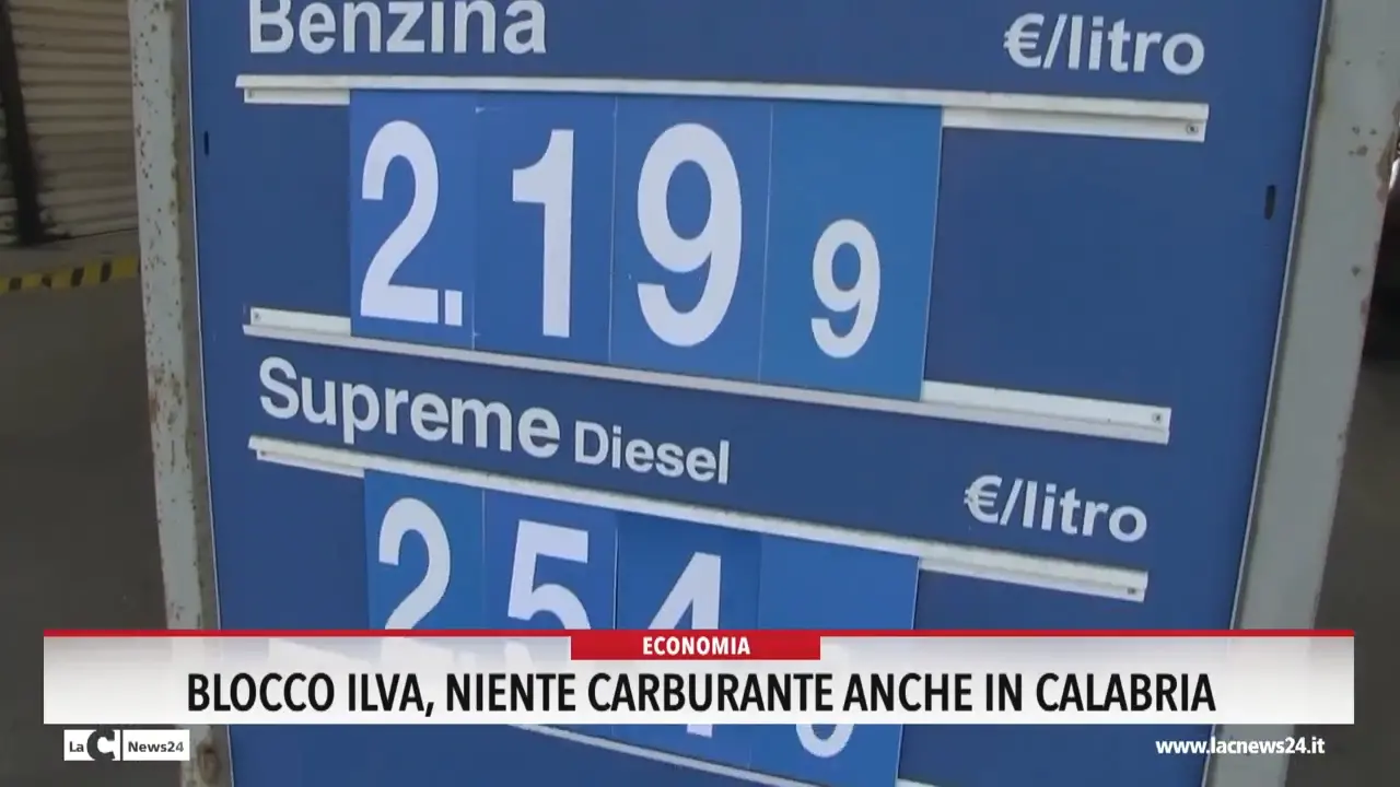 Blocco Ilva, niente carburante anche in Calabria