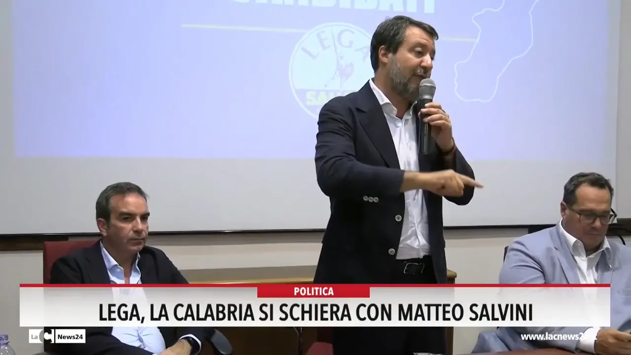 Lega, la Calabria si schiera con Matteo Salvini