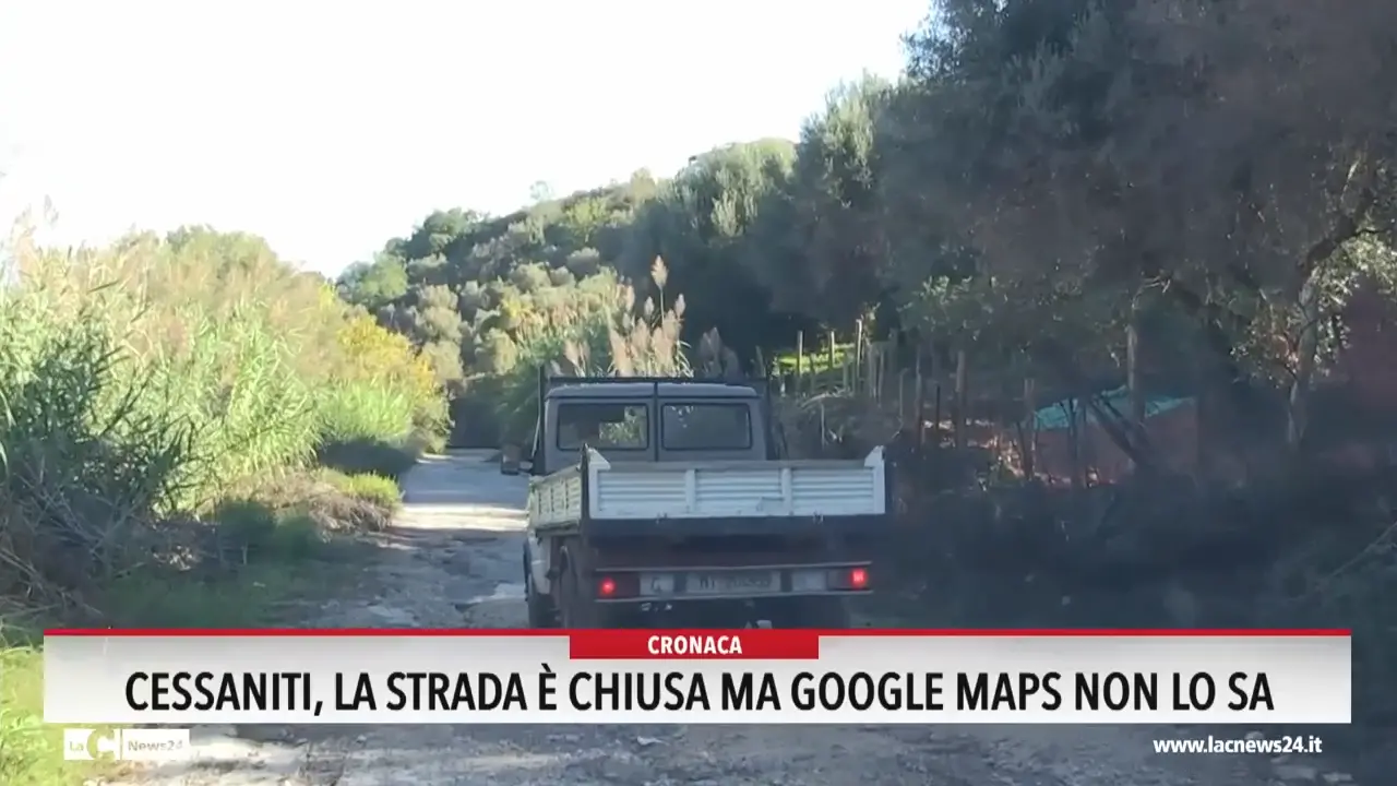 Cessaniti, la strada è chiusa ma Google Maps non lo sa