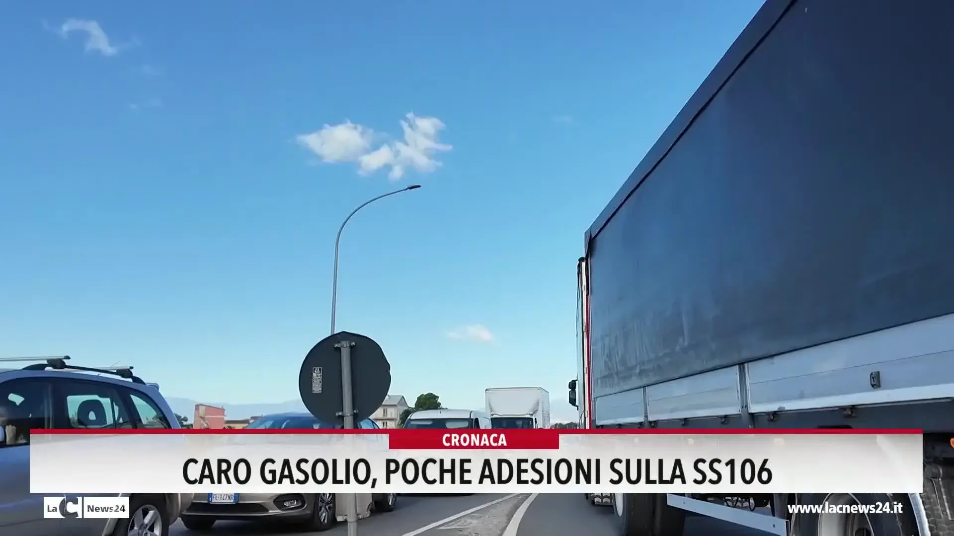 Caro gasolio, poche adesioni sulla ss106