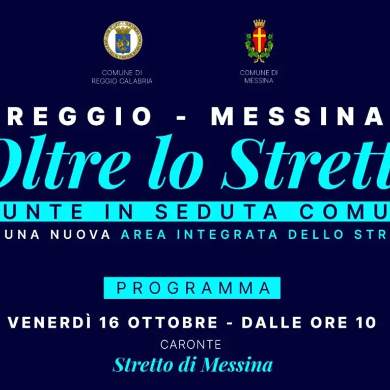 Area integrata dello Stretto, domani 16 ottobre le Giunte di Reggio Calabria e Messina in seduta comune a bordo di una nave\n