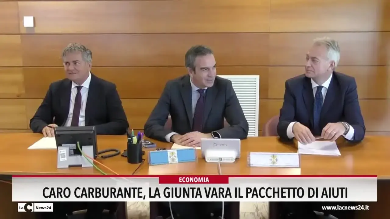 Caro carburante, la Giunta varia il pacchetto di aiuti