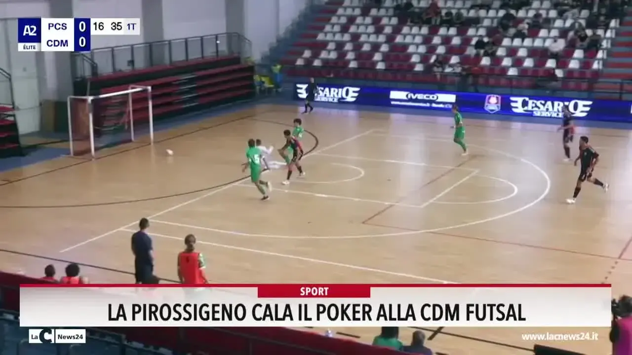 La Pirossigeno cala il poker alla Cdm futsal