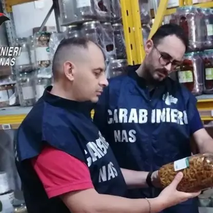 <p>Blitz dei Nas nella Presila, sequestrati 1.500 chili di alimenti e 355 di cosmetici: laboratorio chiuso</p>