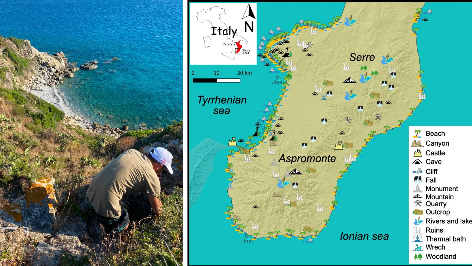 La mappa che svela tesori geologici nascosti: due giovani ricercatori creano la prima carta geoturistica della Calabria\n