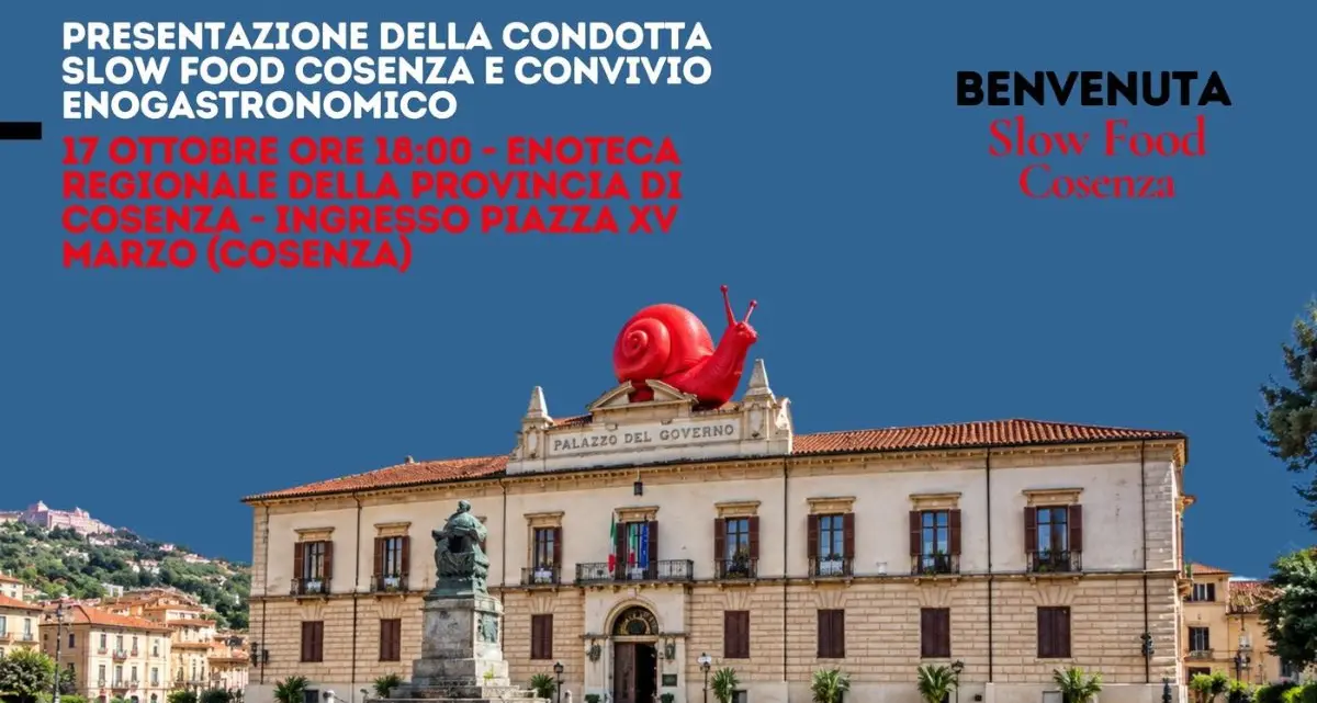 Slow Food Cosenza, sabato l’assemblea costituente della decima condotta regionale all’Enoteca provinciale\n