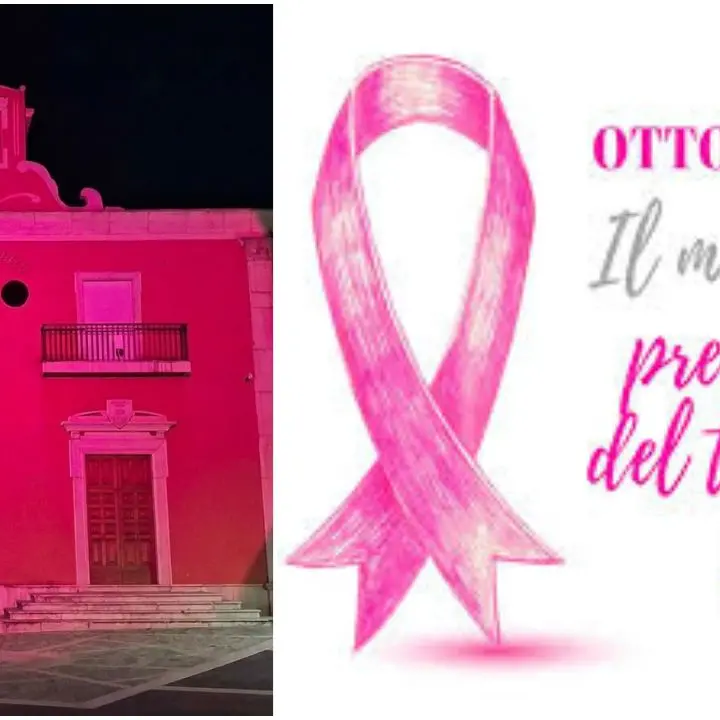 Acquaro si tinge di rosa contro il tumore al seno metastatico: Palazzo di Città illuminato per la prevenzione\n