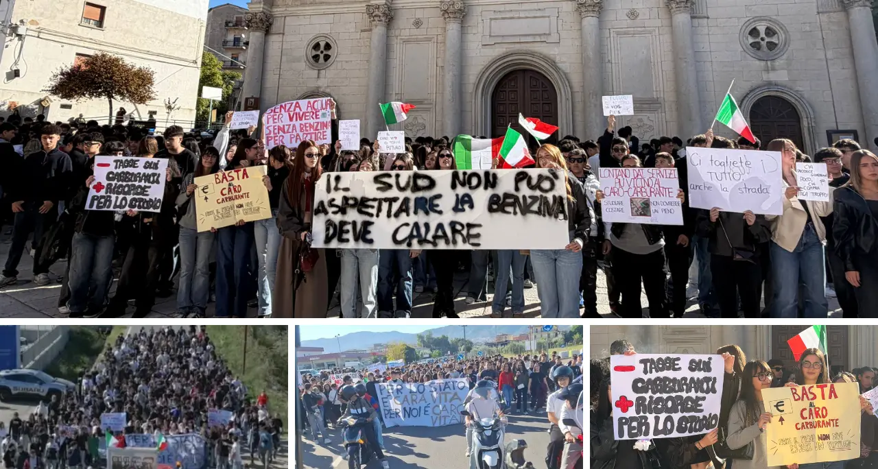 Caro vita e carburanti, la protesta si allarga agli studenti in Calabria: «Non ce la fa più nessuno»\n