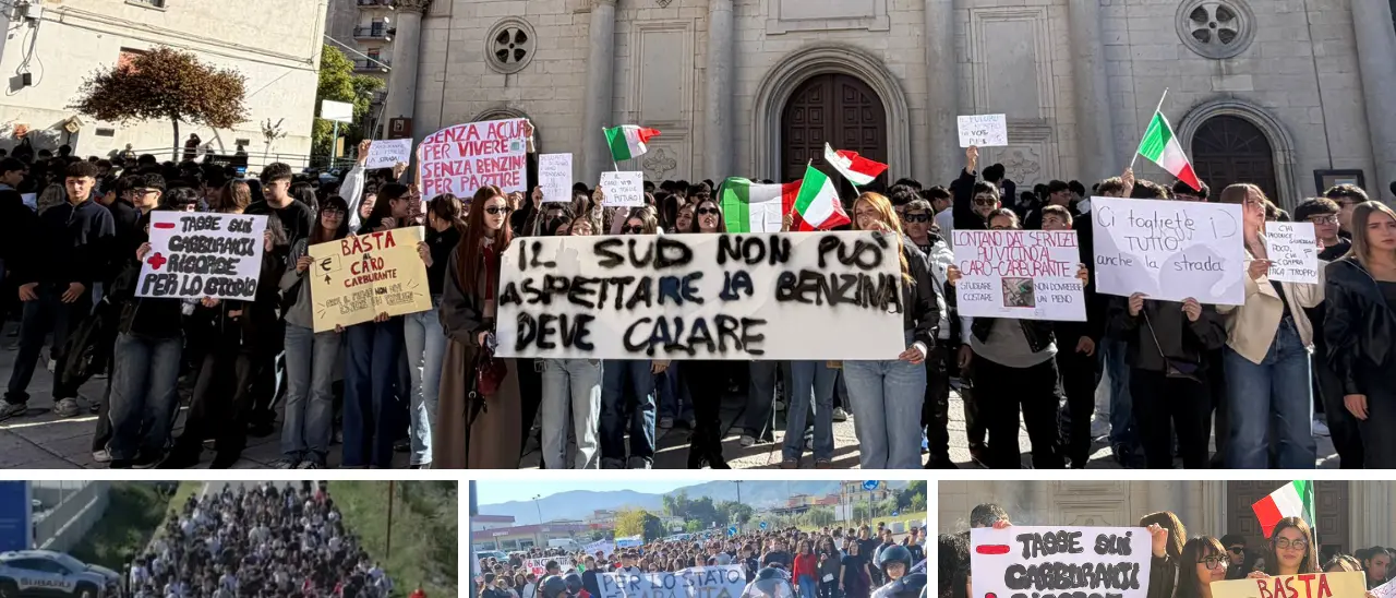 Caro vita e carburanti, la protesta si allarga agli studenti in Calabria: «Non ce la fa più nessuno»\n