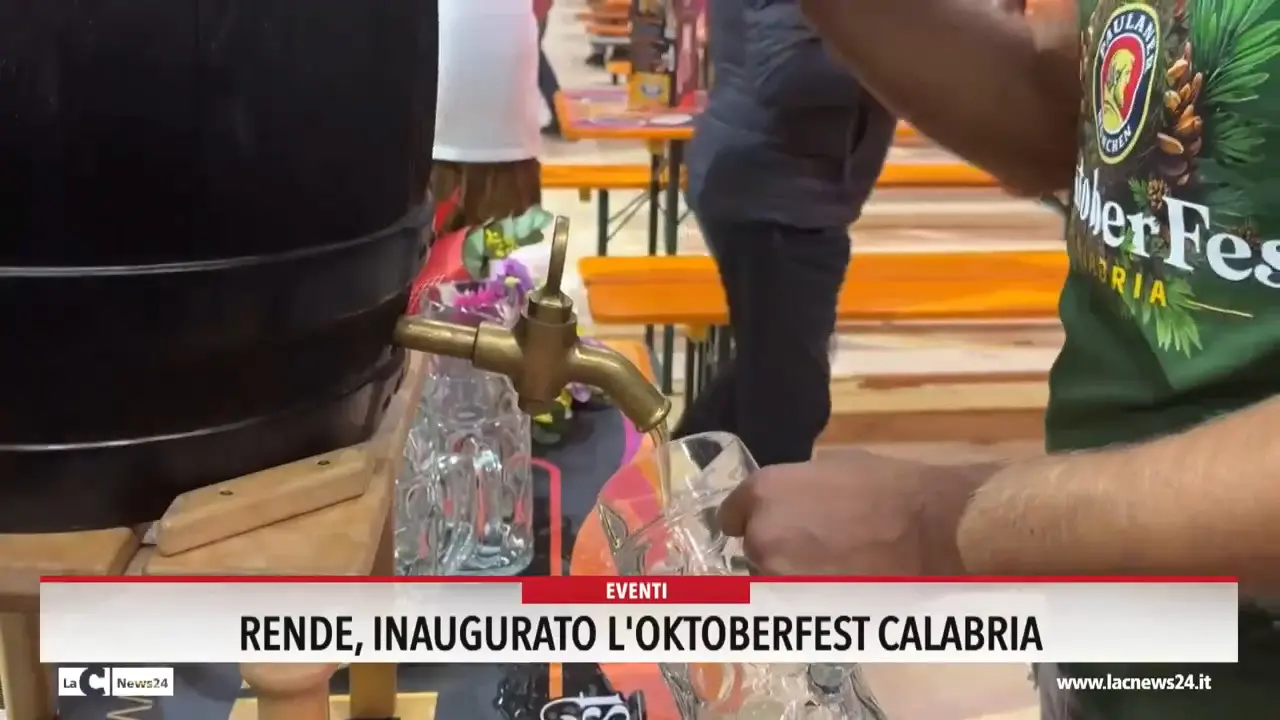 Rende, inaugurato l'Oktoberfest Calabria