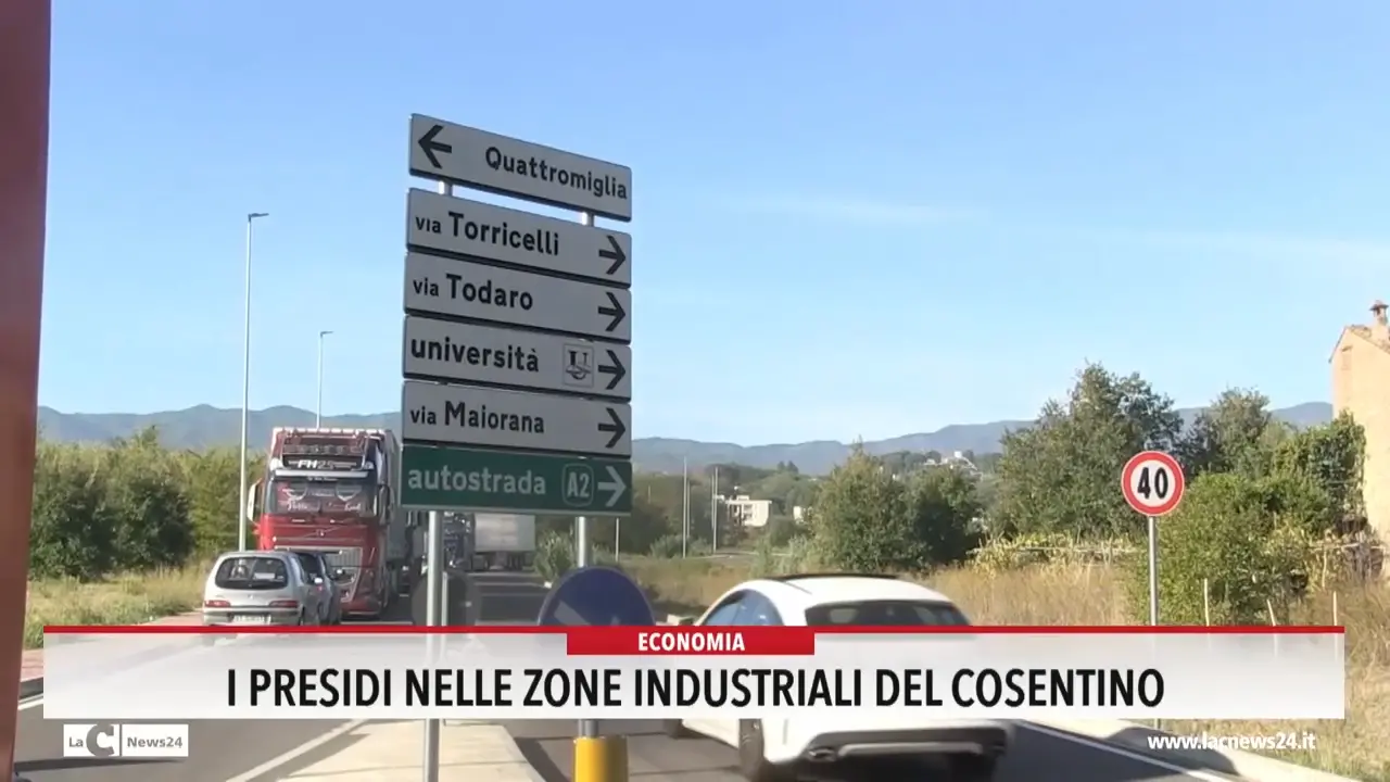 I presidi nelle zone industriali del Cosentino