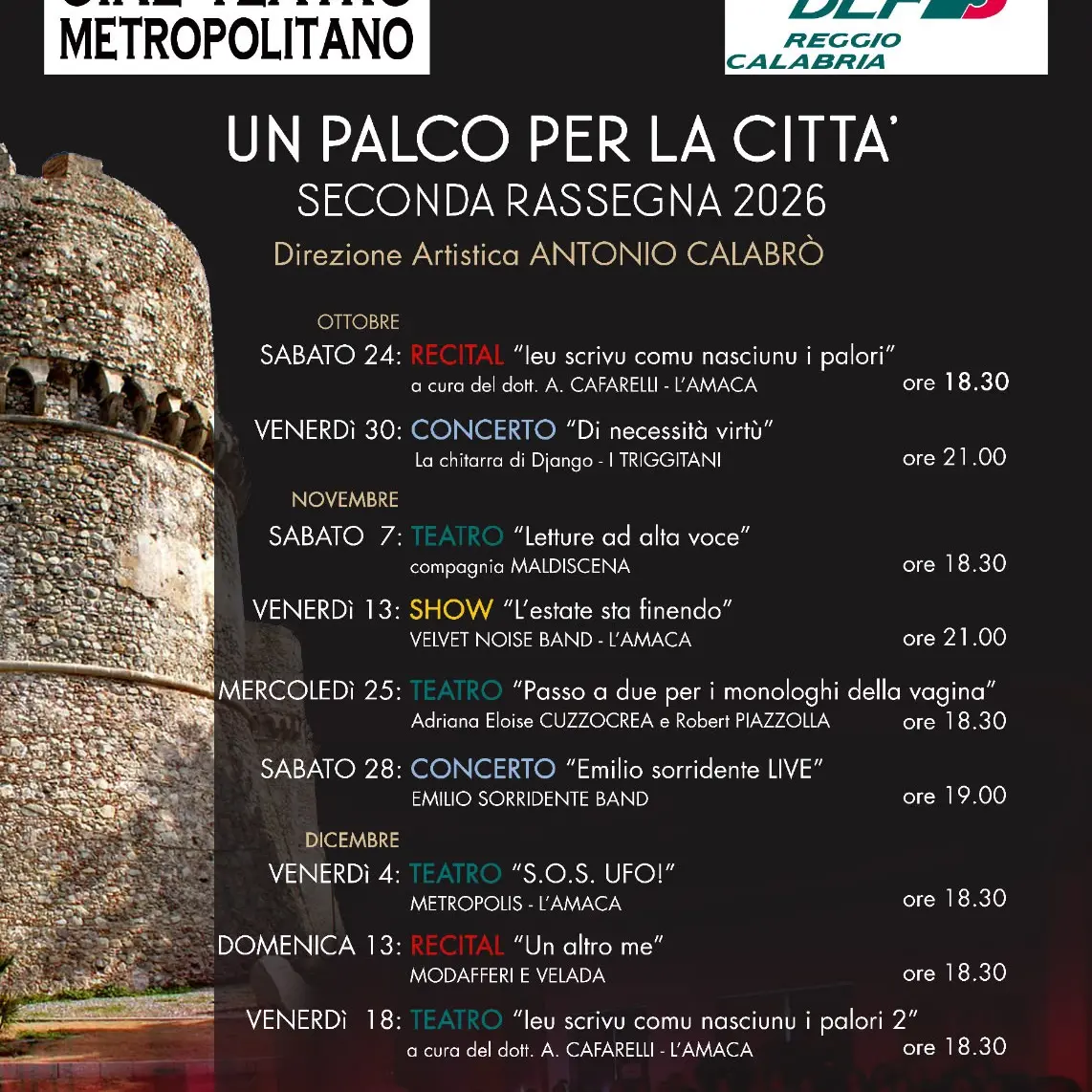Un palco per la città di Reggio, il Metropolitano riaccende la scena\n
