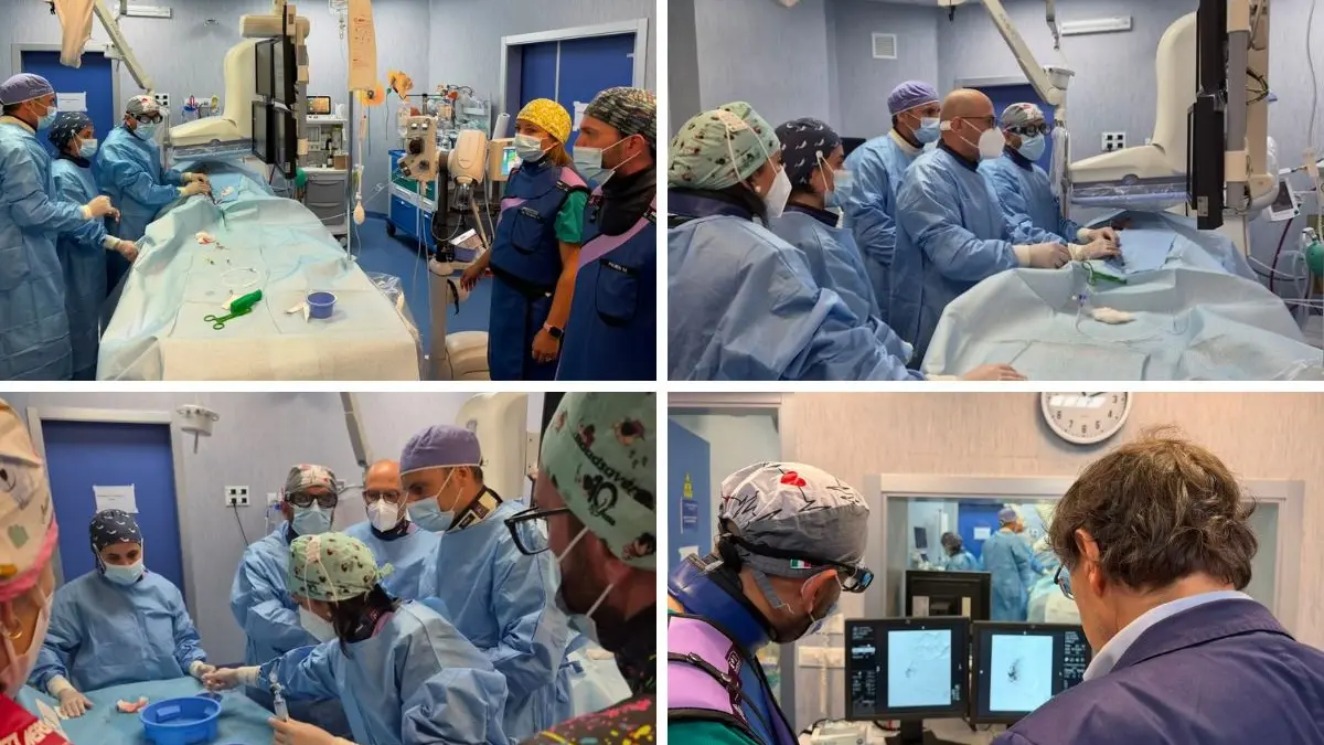 <p>Intervento chirurgico all'ospedale Annunziata di Cosenza per l'asportazione di fibromi uterini</p>\\n