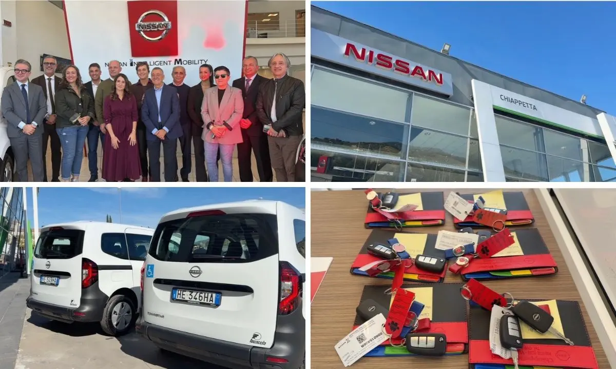 Mobilità inclusiva, sei Nissan Townstar ai Comuni del Cosentino per il trasporto assistito\n