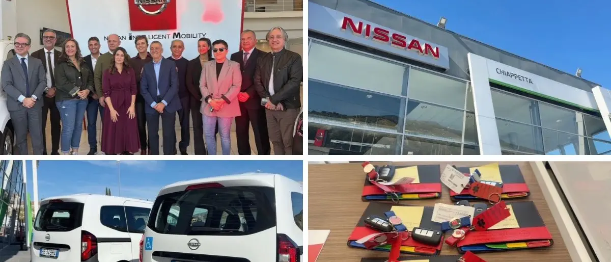 Mobilità inclusiva, sei Nissan Townstar ai Comuni del Cosentino per il trasporto assistito\n