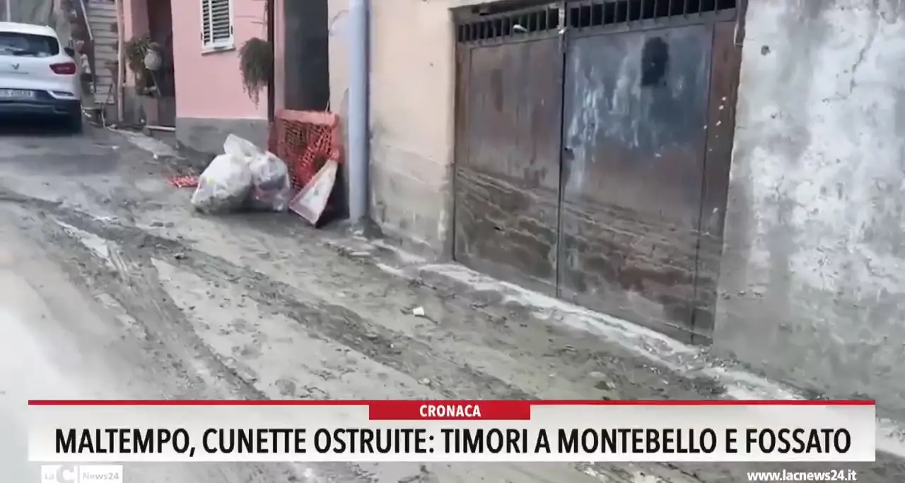 Maltempo, cunette ostruite timori a Montebello e Fossato
