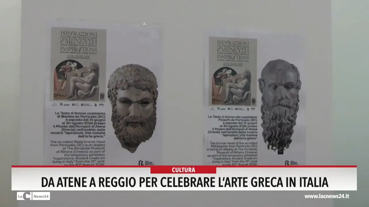 Da Atene a Reggio per celebrare l'arte greca in Italia