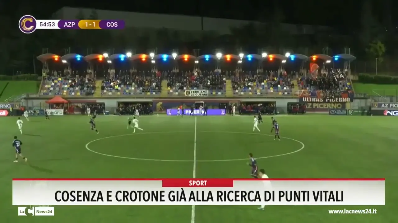 Cosenza e Crotone già alla ricerca di punti vitali