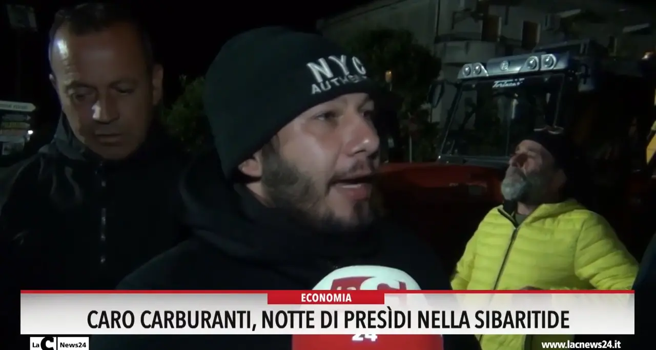 Caro carburanti, notte di presidi nella Sibaritide