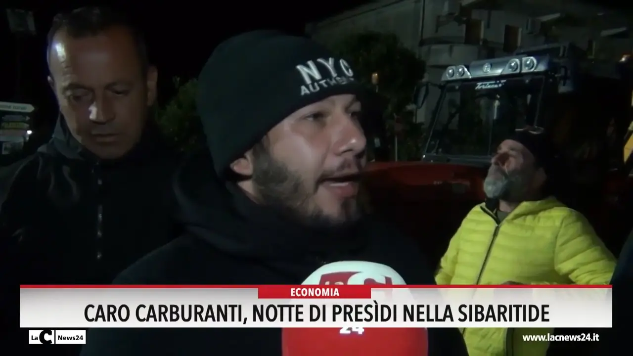 Caro carburanti, notte di presidi nella Sibaritide