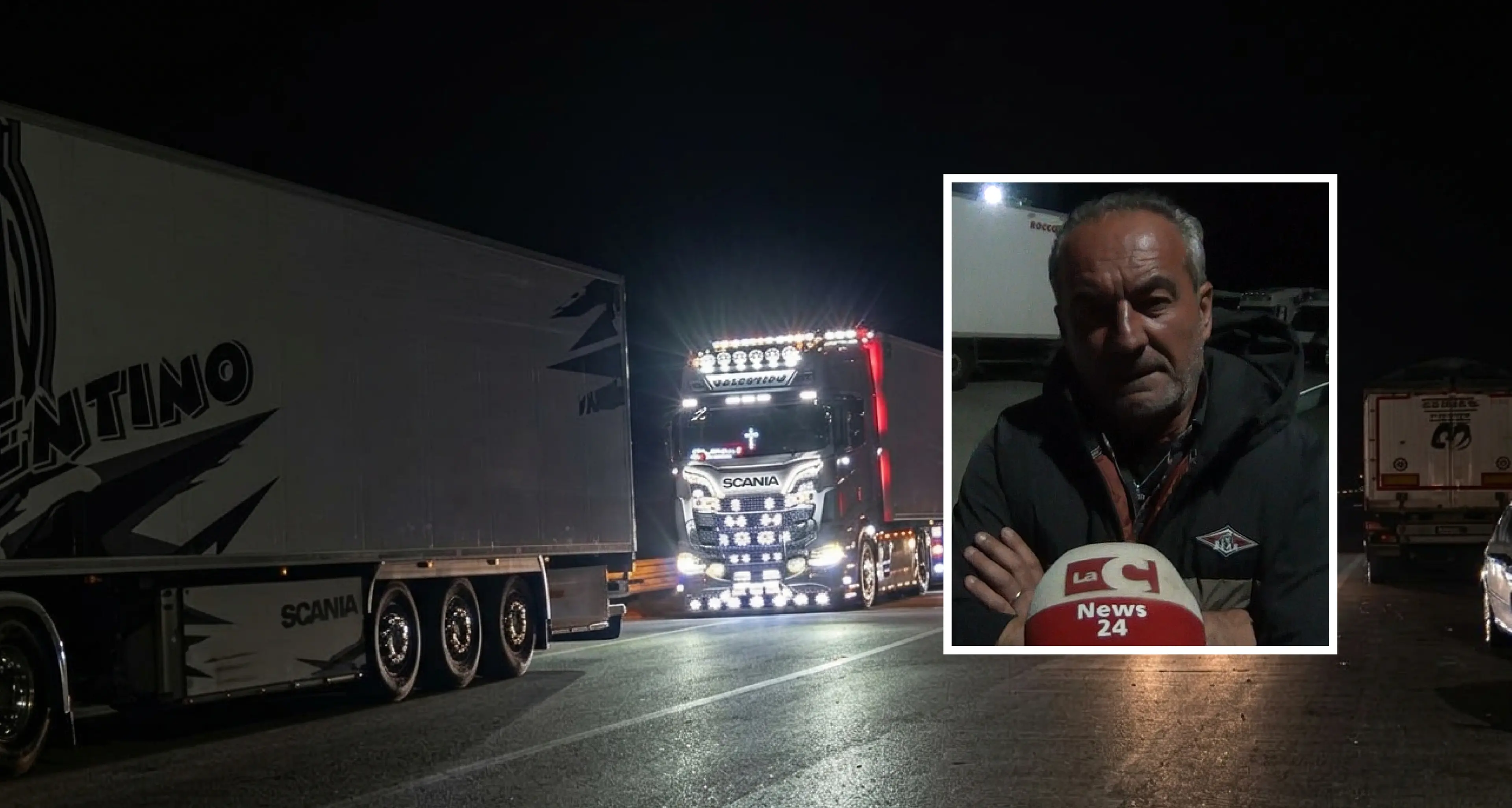 Da Sibari la disperazione di un autotrasportatore: «Lo Stato ci ha messo in croce, ma qui il popolo non c’è»\n