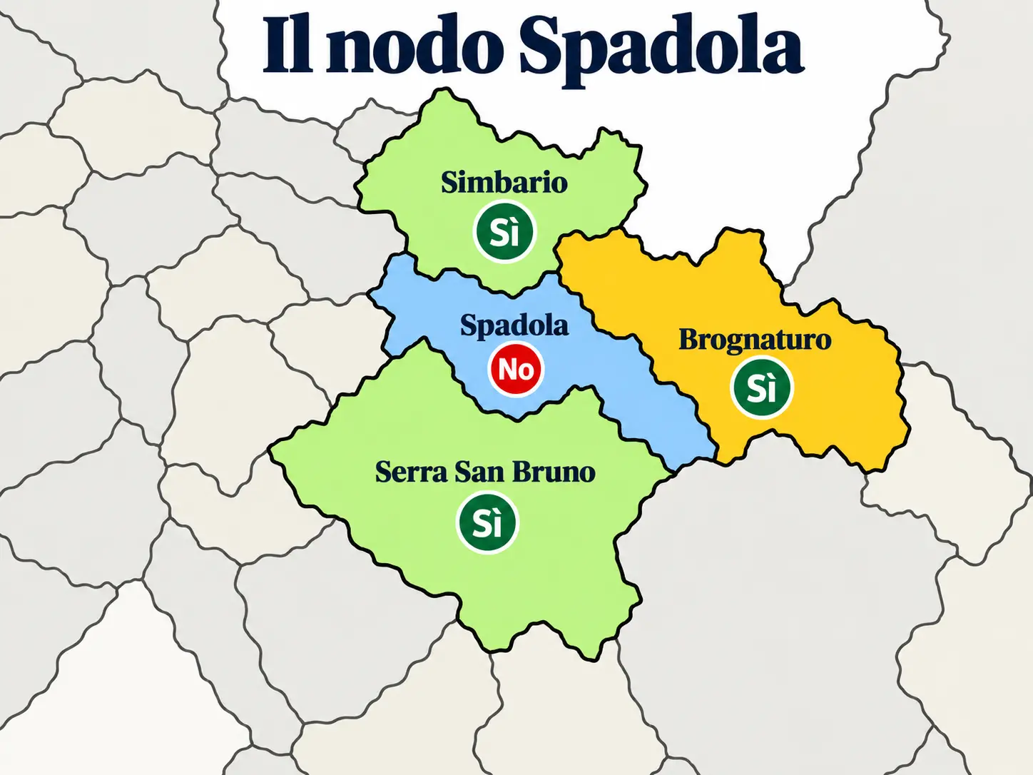 Passaggio di Serra alla provincia di Catanzaro, Spadola si mette di traverso e dice No. Il sindaco Rosso: «Noi restiamo con Vibo»\n