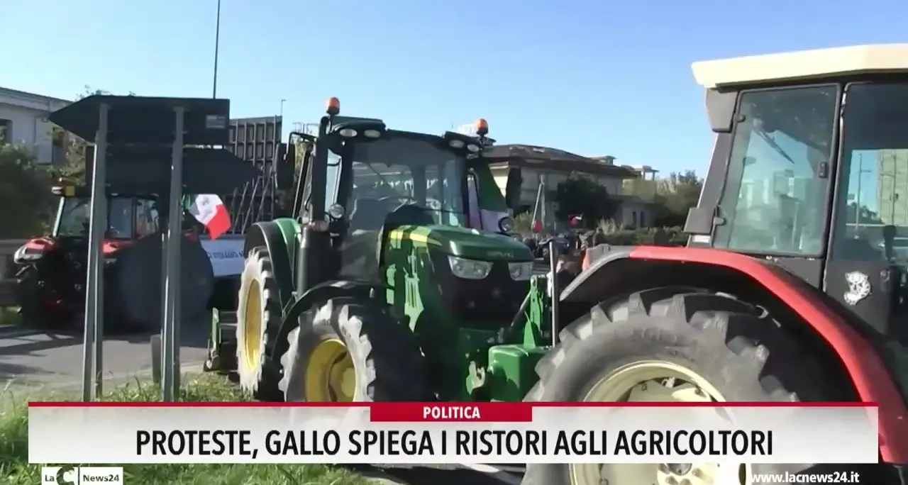 Proteste, Gallo spiega i ristori agli agricoltori