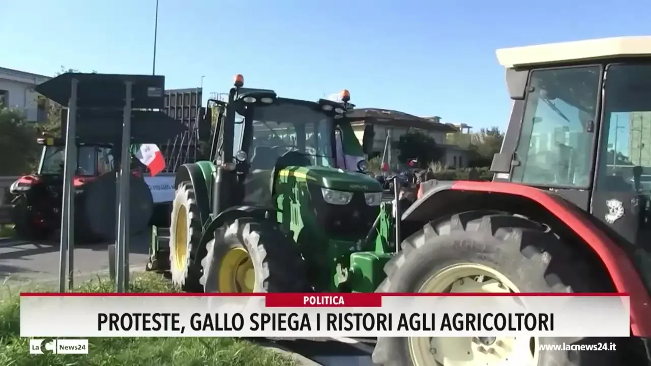 Proteste, Gallo spiega i ristori agli agricoltori