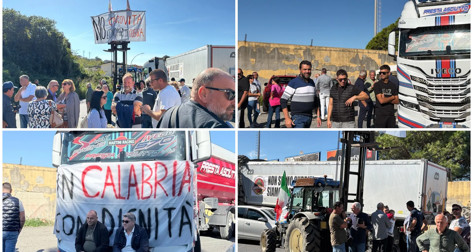 Presidio di San Lucido, i manifestanti: «Grazie a chi ci è stato vicino. Vergogna per chi ha scelto di ignorarci»\n