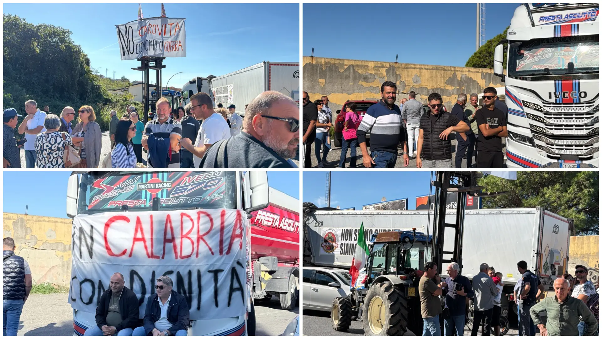 Presidio di San Lucido, i manifestanti: «Grazie a chi ci è stato vicino. Vergogna per chi ha scelto di ignorarci»\n
