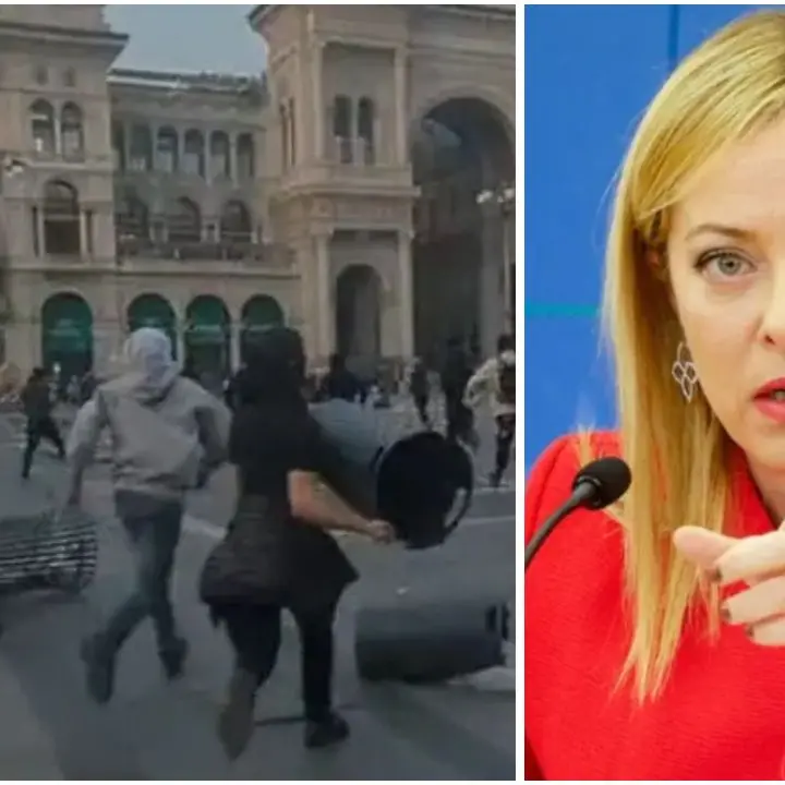 Disordini a Milano, Meloni convoca il vertice sulla sicurezza: «Necessari ulteriori strumenti contro chi semina il panico»\n