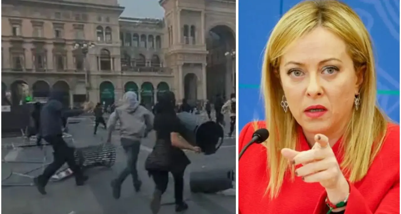 Disordini a Milano, Meloni convoca il vertice sulla sicurezza: «Necessari ulteriori strumenti contro chi semina il panico»\n