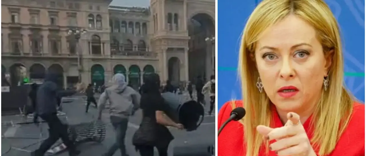 Disordini a Milano, Meloni convoca il vertice sulla sicurezza: «Necessari ulteriori strumenti contro chi semina il panico»\n