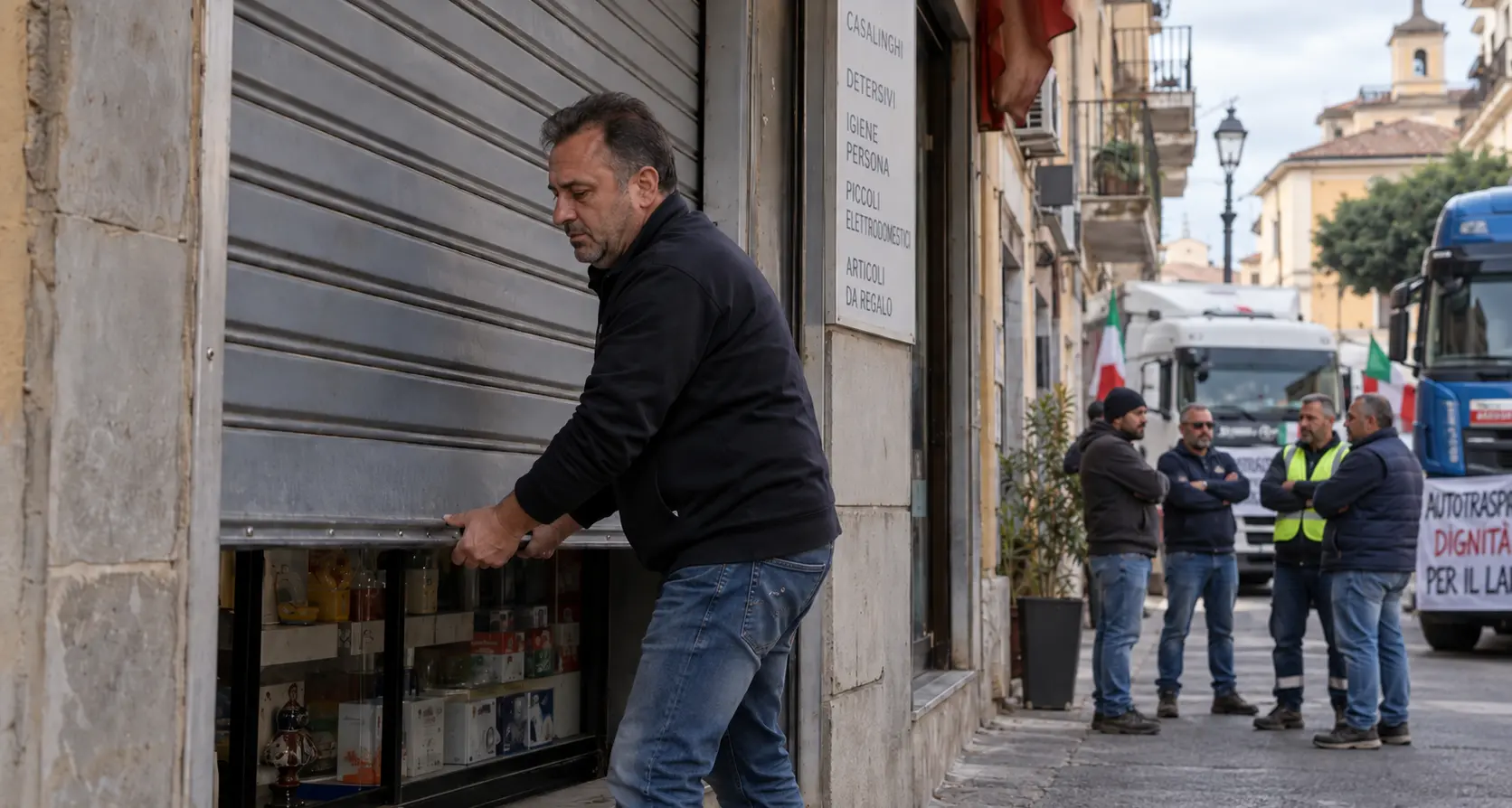 Caro vita, nel Vibonese la protesta si allarga:\u00A0anche i commercianti si fermano,\u00A0martedì serrande abbassate\n