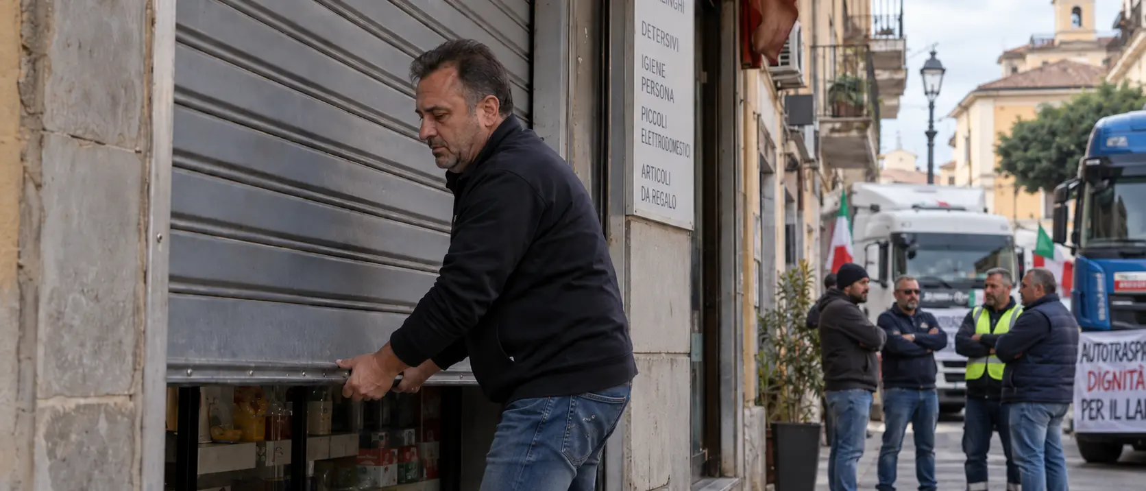 Caro vita, nel Vibonese la protesta si allarga:\u00A0anche i commercianti si fermano,\u00A0martedì serrande abbassate\n