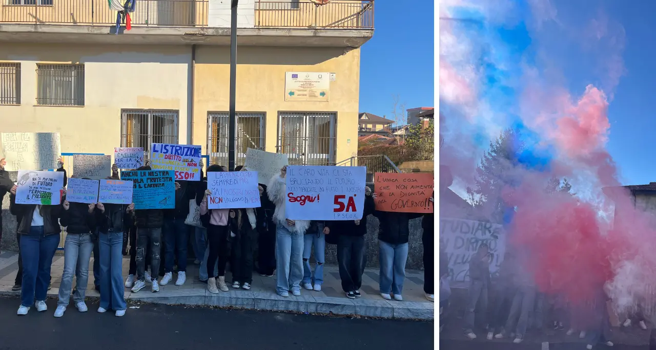 Caro carburante, gli studenti dell’Einaudi di Serra scendono in piazza: «Raggiungere la scuola non può diventare un lusso»\n