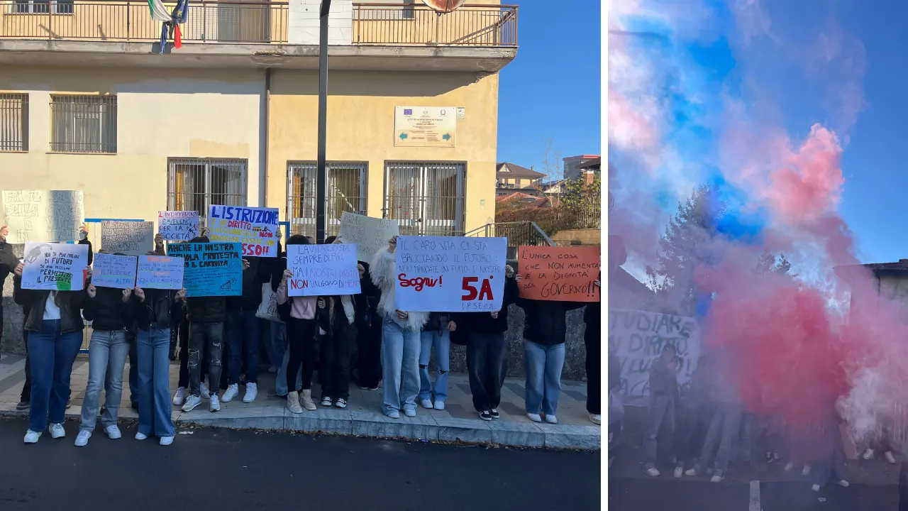 Caro carburante, gli studenti dell’Einaudi di Serra scendono in piazza: «Raggiungere la scuola non può diventare un lusso»\n